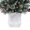4.5ft. Pre-Lit Frosted Ithica Pine Artificial Potted Christmas Tree, Soft White C3 LED Lights